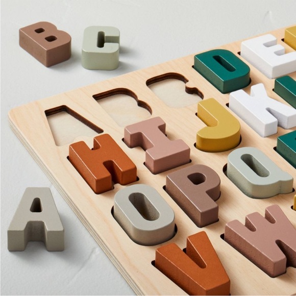 Toy Alphabet Peg Puzzle - 28pc - Hearth
& Hand™ with Magnolia - Picture 3 of 5